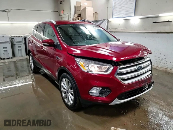 2017 Ford Escape Titanium with VIN 1FMCU0JD0HUE13538, listed as a Copart auction lot 49396125 with 36,733 mi miles and Salvage Title. Bid and sale history available at carsss.com. Image 14.