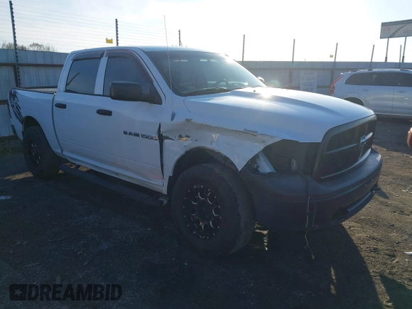 2012 Ram 1500 Tradesman with VIN 1C6RD7KP1CS319230, listed as a IAAI auction lot 41568158 with 133,525 mi miles and . Bid and sale history available at DreamBid. Image 1.