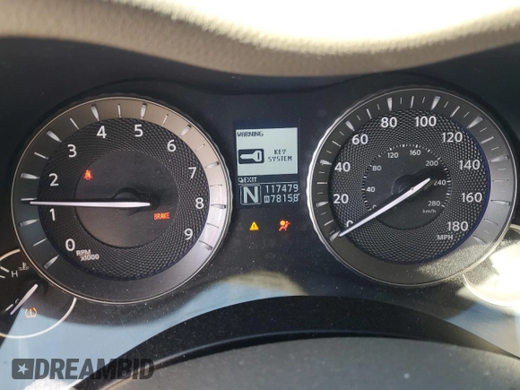 2012 Infiniti M37 with VIN JN1BY1AP6CM330079, listed as a Copart auction lot 77770814 with 117,479 mi miles and Salvage Title. Bid and sale history available at carsss.com. Image 9.