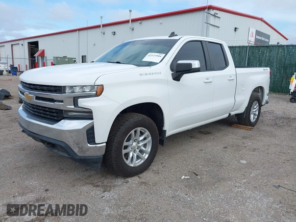 2020 Chevrolet Silverado 1500 LT with VIN 1GCRYDED5LZ261062, listed as a IAAI auction lot 42123904 with 115,407 mi miles. Bid and sale history available at carsss.com. Image 2.