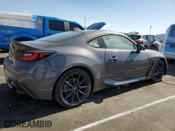 2023 Toyota GR86 Premium with VIN JF1ZNBE18P9766480, listed as a Copart auction lot 43665815 with 8,887 mi miles and Salvage Title. Bid and sale history available at carsss.com. Image 3.