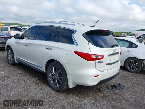 2015 Infiniti QX60 with VIN 5N1AL0MM4FC529446, listed as a IAAI auction lot 42367041 with 116,481 mi miles and . Bid and sale history available at DreamBid. Image 3.