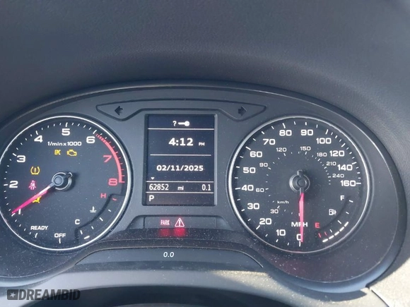 2017 Audi A3 Sedan Premium with VIN WAUB8GFF2H1062637, listed as a IAAI auction lot 41552513 with NaN miles. Bid and sale history available at carsss.com. Image 7.