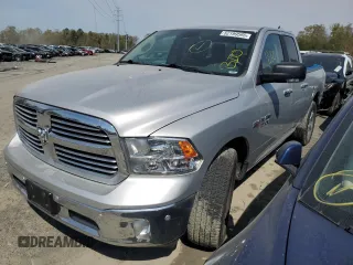 2018 Ram 1500 Big Horn with VIN 1C6RR7GT8JS120650, listed as a Copart auction lot 52199595 with 157,049 mi miles and Salvage title. Bid and sale history available at DreamBid. Image 1.