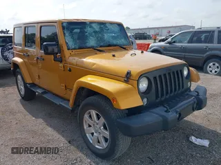 2014 Jeep Wrangler Unlimited Polar with VIN 1C4BJWEG7EL282089, listed as a IAAI auction lot 42437243 with 156,699 mi miles and . Bid and sale history available at DreamBid. Image 1.