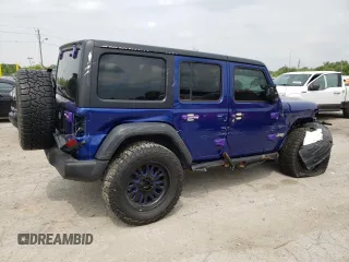 2018 Jeep Wrangler Unlimited Sport с VIN 1C4HJXDG5JW176850, выставлен на аукционе Copart как лот 59404825 с пробегом 99 383 миль миль и Списание • Salvage title. История ставок и продаж доступна на DreamBid. Изображение 3.