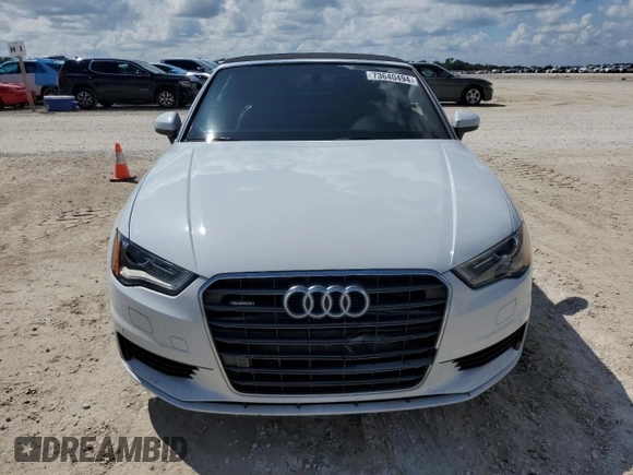 2016 Audi A3 2.0T Premium with VIN WAU78LFF6G1010344, listed as a Copart auction lot 73640494 with 0 mi miles and Salvage Title. Bid and sale history available at carsss.com. Image 5.