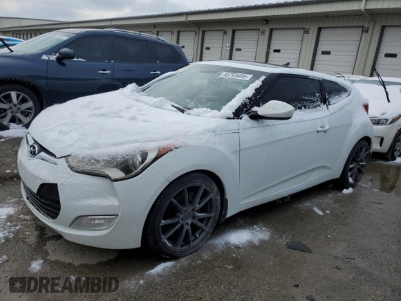 2012 Hyundai Veloster w/Red Int with VIN KMHTC6AD5CU030340, listed as a Copart auction lot 45793405 with 139,667 mi miles and Clean title. Bid and sale history available at DreamBid. Image 1.