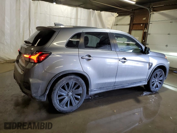 2021 Mitsubishi Outlander Sport ES with VIN JA4ARUAU2MU020620, listed as a Copart auction lot 89301915 with 38,812 mi miles and Salvage Title. Bid and sale history available at carsss.com. Image 3.