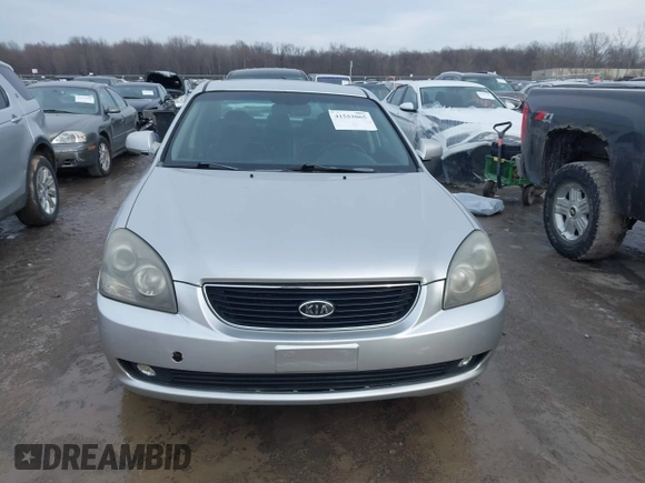 2007 Kia Optima EX with VIN KNAGE124875157565, listed as a IAAI auction lot 41553065 with 189,258 mi miles. Bid and sale history available at carsss.com. Image 12.
