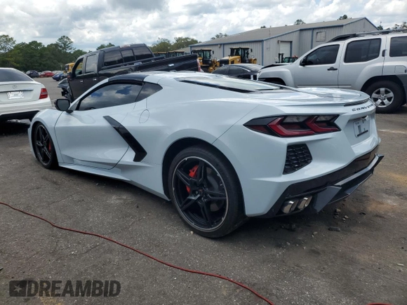 2021 Chevrolet Corvette 2LT with VIN 1G1YB2D43M5112704, listed as a Copart auction lot 61241414 with 23,159 mi miles and Salvage Title. Bid and sale history available at carsss.com. Image 2.