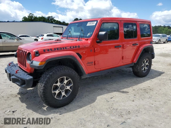 2021 Jeep Wrangler Unlimited Rubicon with VIN 1C4JJXFM3MW732694, listed as a Copart auction lot 54903565 with 70,532 mi miles and Salvage title. Bid and sale history available at DreamBid. Image 1.