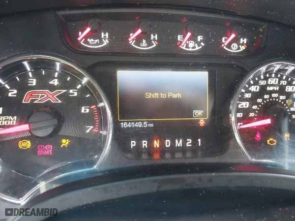2013 Ford F-150 XL with VIN 1FTFW1CF4DFD68196, listed as a IAAI auction lot 41051752 with 164,149 mi miles. Bid and sale history available at carsss.com. Image 7.