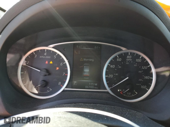 2017 Nissan Sentra SR with VIN 3N1AB7AP1HY351300, listed as a Copart auction lot 52052435 with 86,700 mi miles and Salvage Title. Bid and sale history available at carsss.com. Image 9.