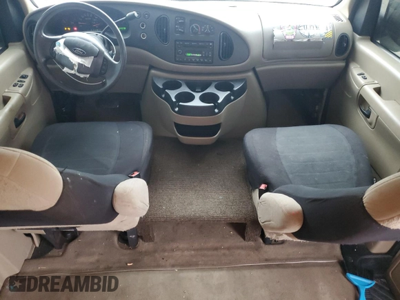 2008 Ford Econoline Passenger XL with VIN 1FBNE31L48DA80204, listed as a Copart auction lot 43873375 with 181,378 mi miles and Salvage Title. Bid and sale history available at carsss.com. Image 8.
