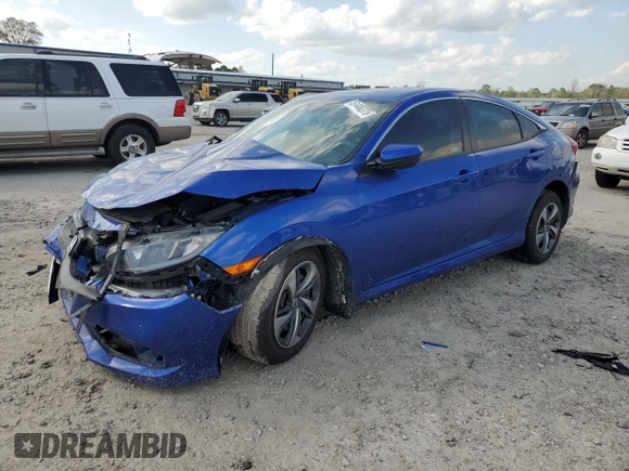 2020 Honda Civic LX z VIN 2HGFC2F69LH602387, wystawiony jako Copart lot #51446375 z przebiegiem 51 595 mil mil oraz Szkoda całkowita • Salvage title. Historia ofert i sprzedaży dostępna na DreamBid. Obrazek 1.