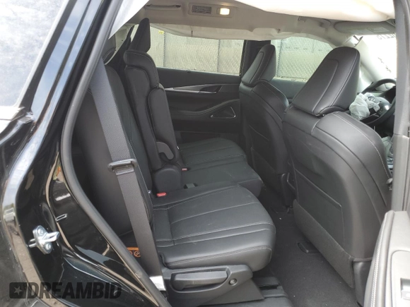 2025 Infiniti QX60 Luxe with VIN 5N1AL1FS5SC348500, listed as a Copart auction lot 54202275 with 2,172 mi miles and Salvage title. Bid and sale history available at DreamBid. Image 11.