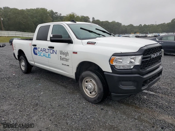 2022 Ram 2500 Tradesman with VIN 3C6UR4CJ2NG200455, listed as a Copart auction lot 71545564 with 33,839 mi miles and Salvage Title. Bid and sale history available at carsss.com. Image 4.