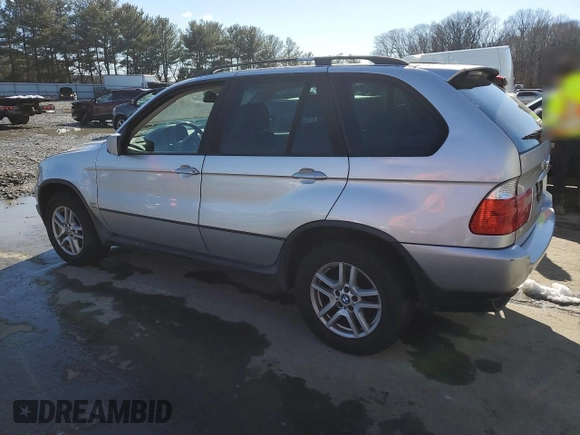 2004 BMW X5 3.0i with VIN 5UXFA135X4LU37785, listed as a Copart auction lot 42455994 with 0 mi miles and Clean Title. Bid and sale history available at carsss.com. Image 2.