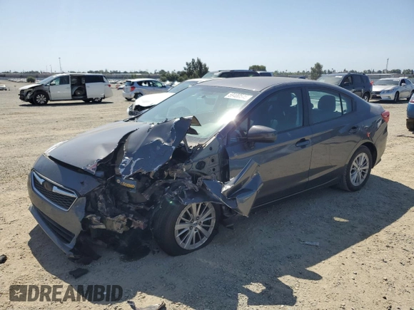 2018 Subaru Impreza Premium with VIN 4S3GKAD68J3615361, listed as a Copart auction lot 59400545 with 62,426 mi miles and Salvage title. Bid and sale history available at DreamBid. Image 1.