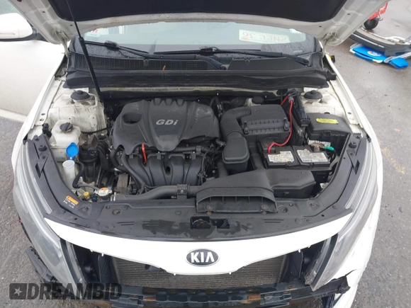 2015 Kia Optima LX with VIN KNAGM4A70F5571034, listed as a IAAI auction lot 41734211 with 214,948 mi miles. Bid and sale history available at carsss.com. Image 10.