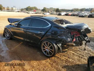 2019 Genesis G70 3.3T Advanced with VIN KMTG74LE2KU013905, listed as a Copart auction lot 77969244 with 73,985 mi miles and Salvage Title. Bid and sale history available at carsss.com. Image 2.
