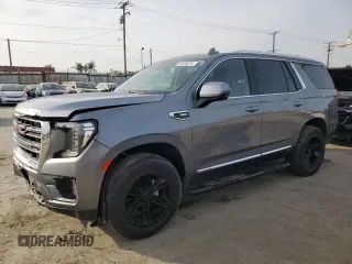 2022 GMC Yukon SLT with VIN 1GKS2BKD0NR115087, listed as a Copart auction lot 81539274 with 43,977 mi miles and Salvage Title. Bid and sale history available at carsss.com. Image 1.
