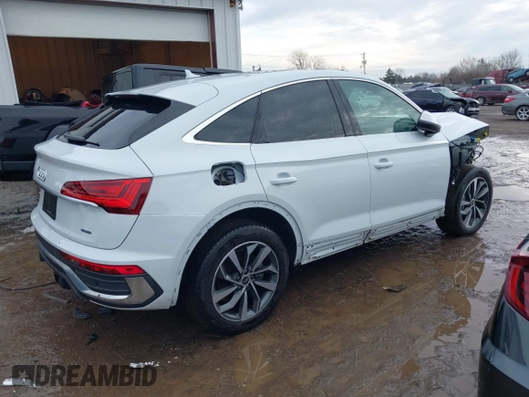2023 Audi Q5 Sportback S line Premium Plus with VIN WA15AAFY7P2119257, listed as a IAAI auction lot 41413204 with 12,671 mi miles and . Bid and sale history available at DreamBid. Image 4.