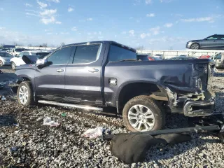 2023 Chevrolet Silverado 1500 LTZ with VIN 3GCUDGE88PG169248, listed as a Copart auction lot 44222615 with 0 mi miles and Salvage Title. Bid and sale history available at carsss.com. Image 2.