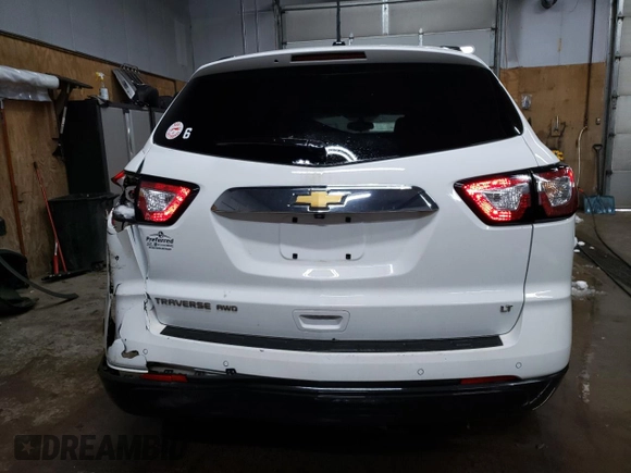 2017 Chevrolet Traverse LT with VIN 1GNKVGKD5HJ230052, listed as a Copart auction lot 43388625 with 122,633 mi miles and Clean Title. Bid and sale history available at DreamBid. Image 6.