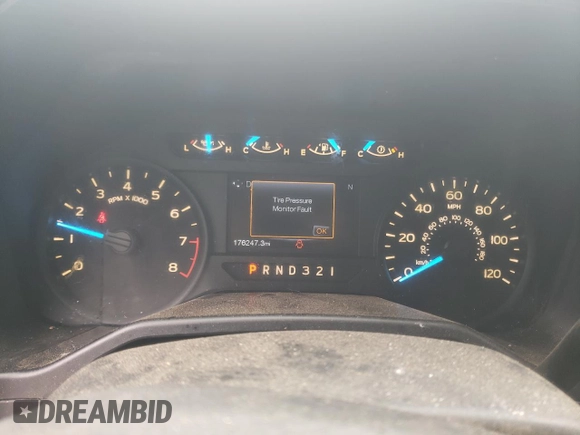 2016 Ford F-150 XL with VIN 1FTMF1C83GKD49384, listed as a Copart auction lot 61072825 with 176,247 mi miles and Salvage title. Bid and sale history available at DreamBid. Image 9.