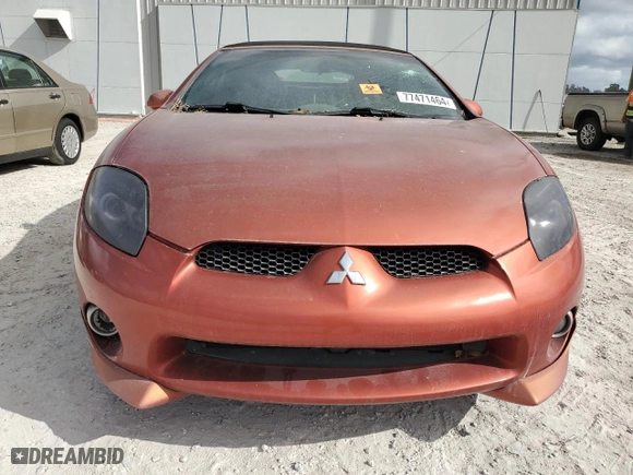 2007 Mitsubishi Eclipse GT with VIN 4A3AL35T57E001509, listed as a Copart auction lot 77471464 with 0 mi miles and Non Repairable. Bid and sale history available at carsss.com. Image 5.