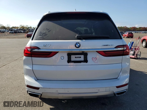 2020 BMW X7 xDrive40i with VIN 5UXCW2C06L9B79990, listed as a Copart auction lot 74017634 with 0 mi miles and Non Repairable. Bid and sale history available at carsss.com. Image 6.