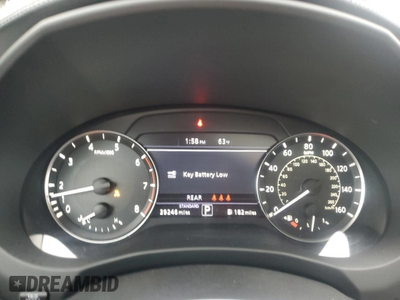 2020 Infiniti QX50 Essential with VIN 3PCAJ5M34LF115600, listed as a Copart auction lot 78370384 with 39,246 mi miles and Non Repairable. Bid and sale history available at DreamBid. Image 9.