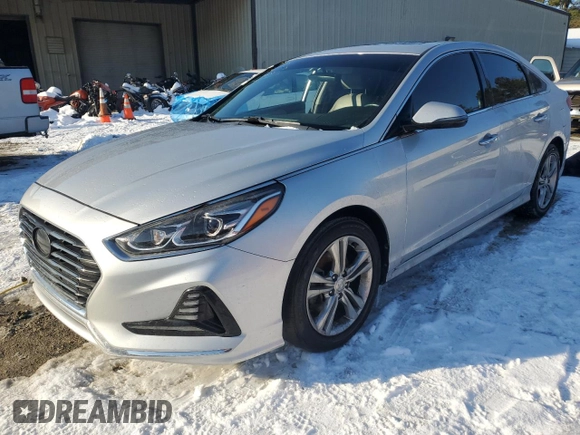 2018 Hyundai Sonata SEL with VIN 5NPE34AF6JH671975, listed as a Copart auction lot 88004705 with 128,123 mi miles and Salvage Title. Bid and sale history available at DreamBid. Image 1.