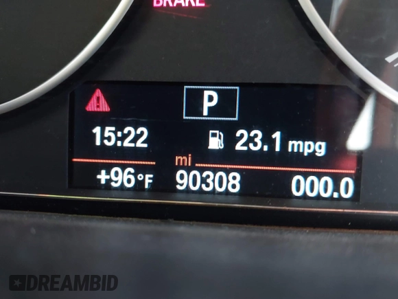 2015 BMW 3 Series 328i with VIN WBA3C1C51FK123852, listed as a IAAI auction lot 41857179 with 90,308 mi miles and . Bid and sale history available at carsss.com. Image 15.