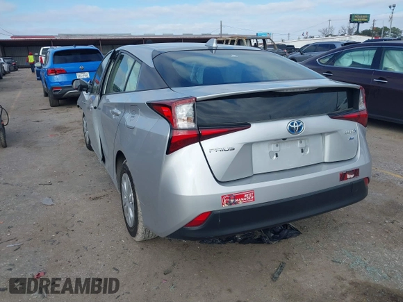 2022 Toyota Prius L Eco with VIN JTDKAMFU7N3175987, listed as a IAAI auction lot 41625093 with Not provided miles and . Bid and sale history available at DreamBid. Image 3.