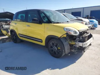 2014 FIAT 500L Trekking with VIN ZFBCFADH9EZ021436, listed as a Copart auction lot 49793445 with 59,480 mi miles and Salvage Title. Bid and sale history available at DreamBid. Image 4.