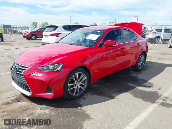 2018 Lexus IS with VIN JTHBA1D29J5074219, listed as a IAAI auction lot 42011062 with 88,566 mi miles. Bid and sale history available at carsss.com. Image 2.