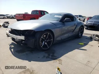 2021 Toyota GR Supra 3.0 with VIN WZ1DB0C01MW038946, listed as a Copart auction lot 63169054 with 46,321 mi miles and Salvage Title. Bid and sale history available at carsss.com. Image 1.