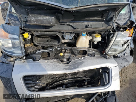 2020 Ram ProMaster Cargo with VIN 3C6URVJG3LE128512, listed as a Copart auction lot 43840465 with 111,281 mi miles and Salvage Title. Bid and sale history available at carsss.com. Image 12.
