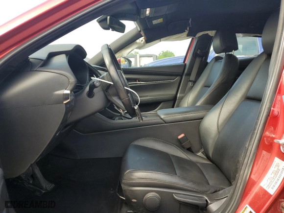 2019 Mazda Mazda3 Hatchback with VIN JM1BPBJM9K1140773, listed as a Copart auction lot 57002824 with 76,804 mi miles and Salvage Title. Bid and sale history available at carsss.com. Image 7.