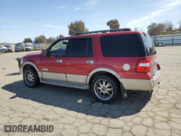 2007 Ford Expedition Eddie Bauer z VIN 1FMFU18587LA39587, wystawiony jako Copart lot #51961305 z przebiegiem 149 206 mil mil oraz Szkoda całkowita • Salvage title. Historia ofert i sprzedaży dostępna na DreamBid. Obrazek 2.