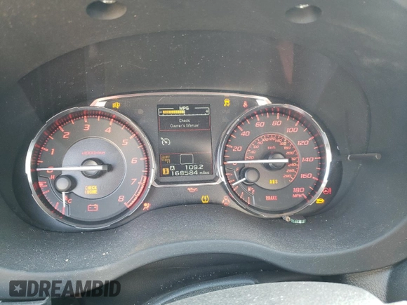 2017 Subaru WRX Limited with VIN JF1VA1L62H9803382, listed as a Copart auction lot 50523985 with 168,584 mi miles and Salvage title. Bid and sale history available at DreamBid. Image 9.