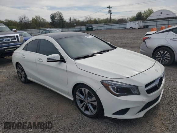 2014 Mercedes-Benz CLA 250 with VIN WDDSJ4EB6EN058556, listed as a Copart auction lot 54041575 with 91,507 mi miles and Salvage title. Bid and sale history available at DreamBid. Image 4.