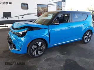 2023 Kia Soul GT-Line with VIN KNDJ53AUXP7193929, listed as a IAAI auction lot 41831491 with 34,200 mi miles. Bid and sale history available at carsss.com. Image 2.