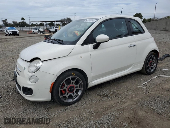 2013 FIAT 500 Sport with VIN 3C3CFFBR2DT562490, listed as a Copart auction lot 47532585 with 139,093 mi miles and Salvage Title. Bid and sale history available at carsss.com. Image 1.