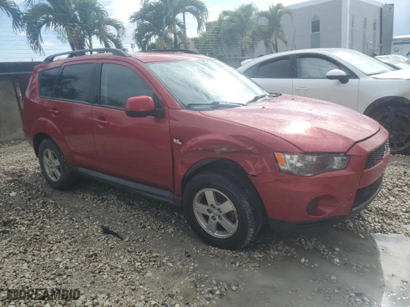 2010 Mitsubishi Outlander ES with VIN JA4AS2AW5AZ017218, listed as a Copart auction lot 51685015 with 92,286 mi miles and Salvage Title. Bid and sale history available at carsss.com. Image 4.