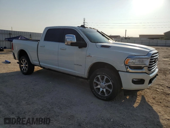 2023 Ram 2500 Longhorn with VIN 3C6UR5GL4PG524544, listed as a Copart auction lot 66289884 with 0 mi miles and Non Repairable. Bid and sale history available at carsss.com. Image 4.