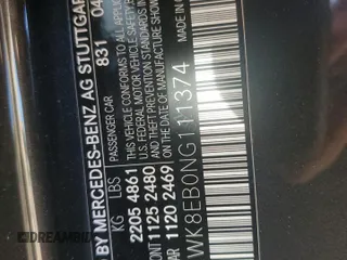2022 Mercedes-Benz C 300 with VIN W1KWK8EB0NG111374, listed as a Copart auction lot 74877914 with 21,348 mi miles and Salvage Title. Bid and sale history available at DreamBid. Image 12.